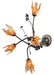 Meyda Tiffany - 82751 - Five Light Wall Sconce - Blossoming Tigerlily - Antique,French Bronzed