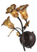 Meyda Tiffany - 82752 - Three Light Wall Sconce - Celestial Bouquet - Mahogany Bronze