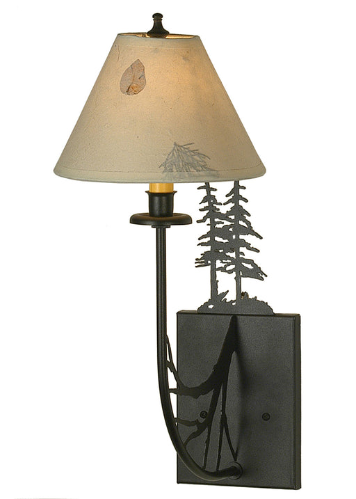 Meyda Tiffany - 82848 - One Light Wall Sconce - Pressed Foliage - Textured Black