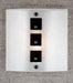 Meyda Tiffany - 98157 - One Light Wall Sconce - Metro Fusion - Clear/Black Square/Dicro