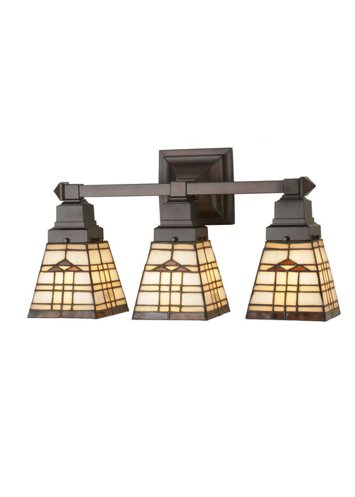 Meyda Tiffany - 98195 - Three Light Vanity - Arrowhead Mission - Antique