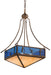 Meyda Tiffany - 98702 - Four Light Inverted Pendant - Golf - Antique Copper