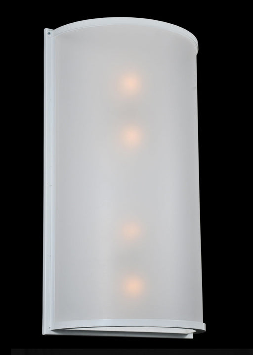 Meyda Tiffany - 98864 - Four Light Wall Sconce - Cilindro - White/Frosted Acrylic