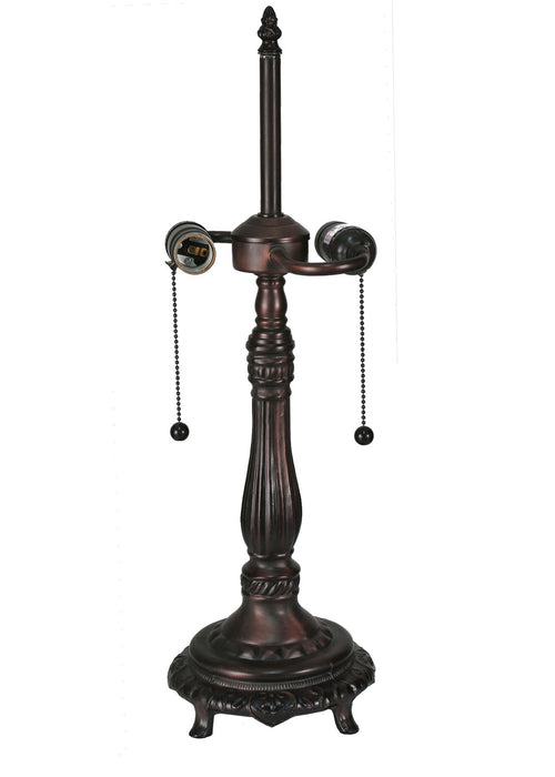 Meyda Tiffany - 98881 - Two Light Table Base Hardware - Footed Base - Mahogany Bronze