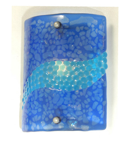 Meyda Tiffany - 98904 - One Light Wall Sconce - Metro Fusion - Blue/Pebbles