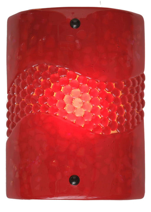 Meyda Tiffany - 98910 - One Light Wall Sconce - Metro Fusion - Red/Red Pebbles