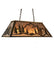 Meyda Tiffany - 99025 - Six Light Oblong Pendant - Mountain Range - Antique Copper