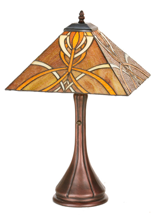Meyda Tiffany - 99033 - One Light Table Base - Glasgow Bungalow - Antique