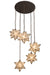 Meyda Tiffany - 99178 - Five Light Pendant - Moravian Star - Mahogany Bronze