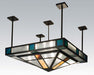 Meyda Tiffany - 99207 - Four Light Semi-Flushmount - Polaris - Black/Glass See Vi