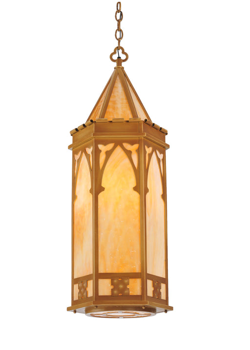 Meyda Tiffany - 99690 - Four Light Pendant - Church - Sahara Gold