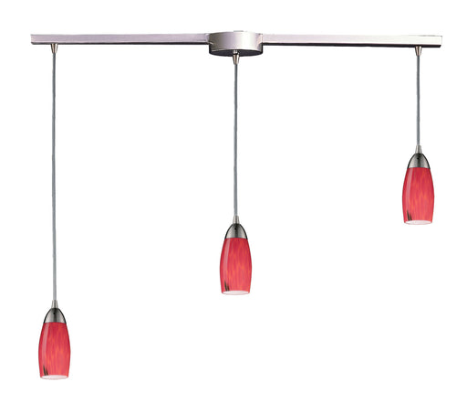 Elk Lighting - 110-3L-FR - Three Light Pendant - Milan - Satin Nickel