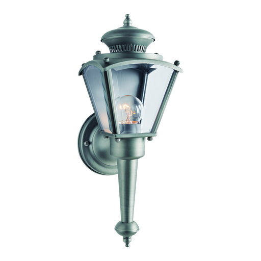Forte - 1004-01-54 - One Light Outdoor Lantern - Exterior Olde Nickel - Olde Nickel