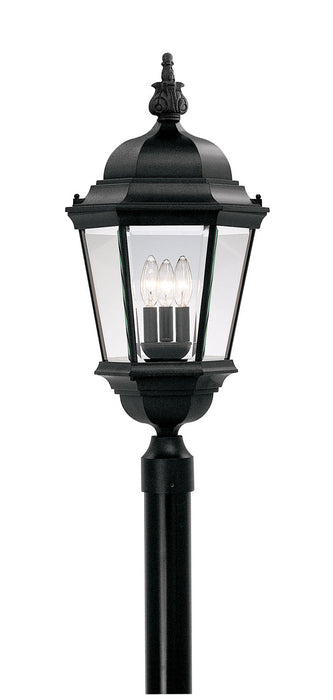 Designers Fountain - 2956-BK - Three Light Post Lantern - Builder Cast Aluminum - Black