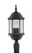 Designers Fountain - 2986-BK - Three Light Post Lantern - Devonshire - Black