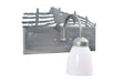 Meyda Tiffany - 106675 - One Light Wall Sconce - Running Horse - Steel