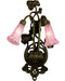 Meyda Tiffany - 17552 - Two Light Wall Sconce - Pink Pond Lily - Bronze
