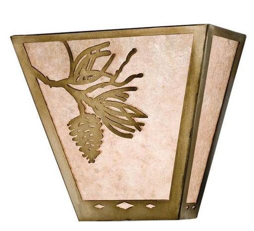Meyda Tiffany - 52063 - Two Light Wall Sconce - Whispering Pines - Antique Copper