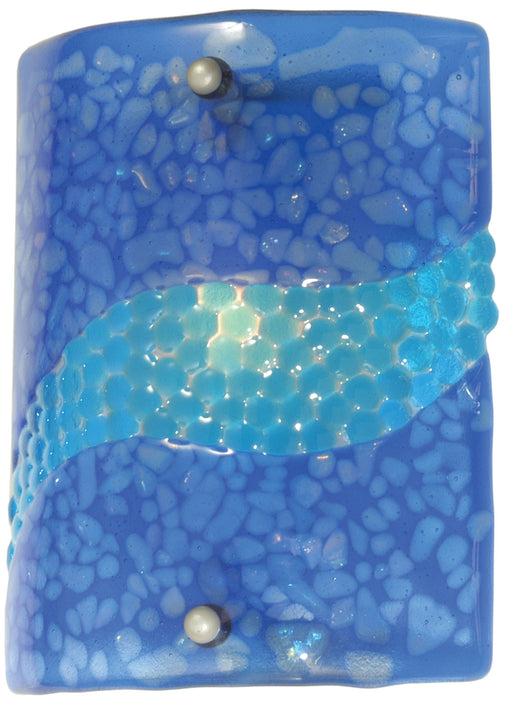 Meyda Tiffany - 81667 - One Light Wall Sconce - Metro Fusion - Blue/Pebbles