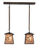 Meyda Tiffany - 82388 - Two Light Island Pendant - Whispering Pines - Antique Copper