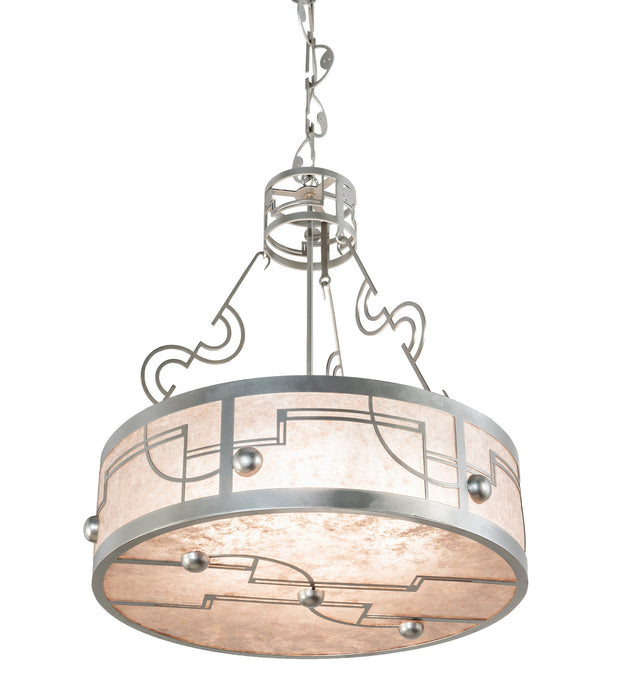 Meyda Tiffany - 82483 - Four Light Inverted Pendant - Revival - Nickel