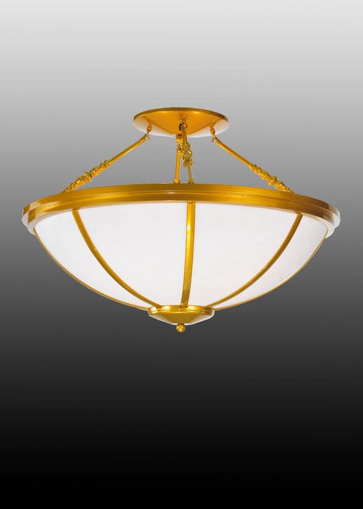 Meyda Tiffany - 99805 - Four Light Semi-Flushmount - Commerce - Polished Brass