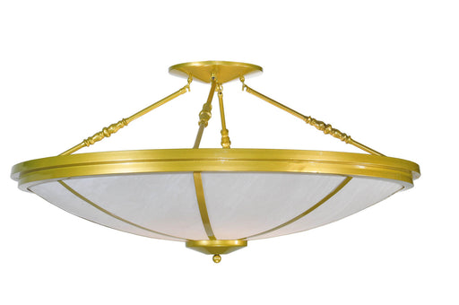 Meyda Tiffany - 99806 - Eight Light Semi-Flushmount - Commerce - Polished Brass