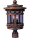 Maxim - 40036CDSE - Three Light Outdoor Pole/Post Lantern - Santa Barbara VX - Sienna