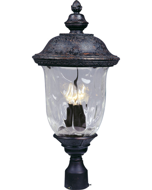 Maxim - 40420WGOB - Three Light Outdoor Pole/Post Lantern - Carriage House VX - Oriental Bronze