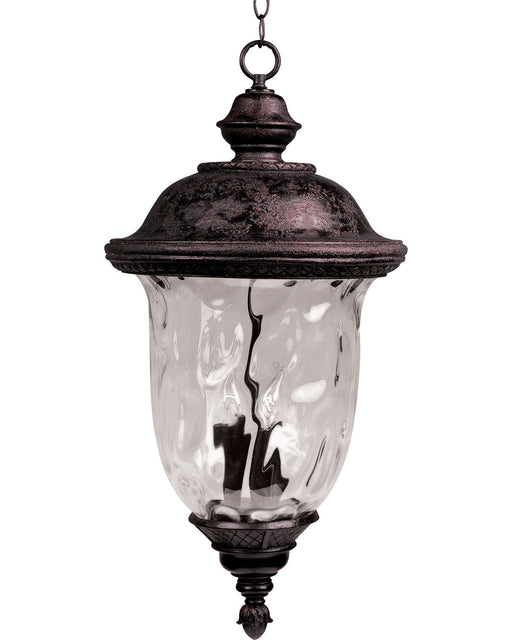 Maxim - 40427WGOB - Three Light Outdoor Hanging Lantern - Carriage House VX - Oriental Bronze