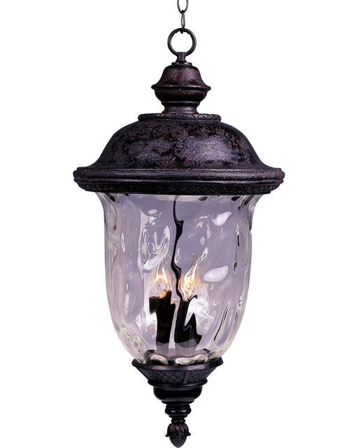Maxim - 40428WGOB - Three Light Outdoor Hanging Lantern - Carriage House VX - Oriental Bronze