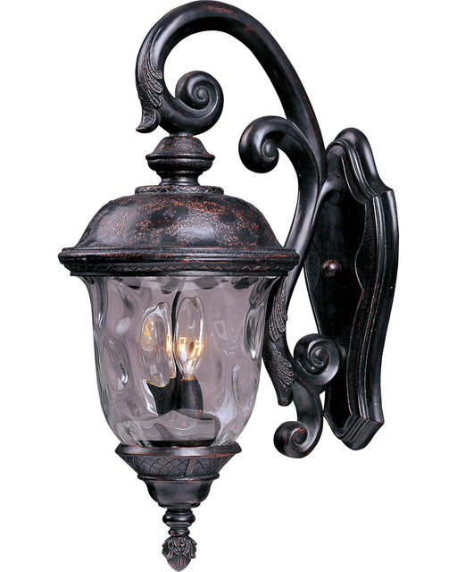 Maxim - 40497WGOB - Three Light Outdoor Wall Lantern - Carriage House VX - Oriental Bronze