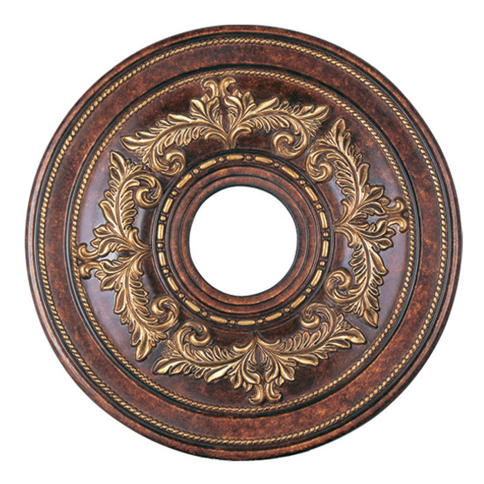 Livex Lighting - 8205-63 - Ceiling Medallion - Versailles - Verona Bronze w/ Aged Gold Leaf Accents
