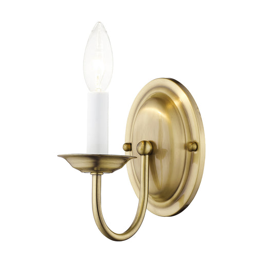 Livex Lighting - 4151-01 - One Light Wall Sconce - Home Basics - Antique Brass