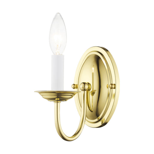 Livex Lighting - 4151-02 - One Light Wall Sconce - Home Basics - Polished Brass