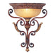 Livex Lighting - 8580-63 - One Light Wall Sconce - Villa Verona - Verona Bronze w/ Aged Gold Leaf Accents
