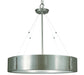 Framburg - 5395 SP/PN - Four Light Chandelier - Oracle - Satin Pewter with Polished Nickel Accents