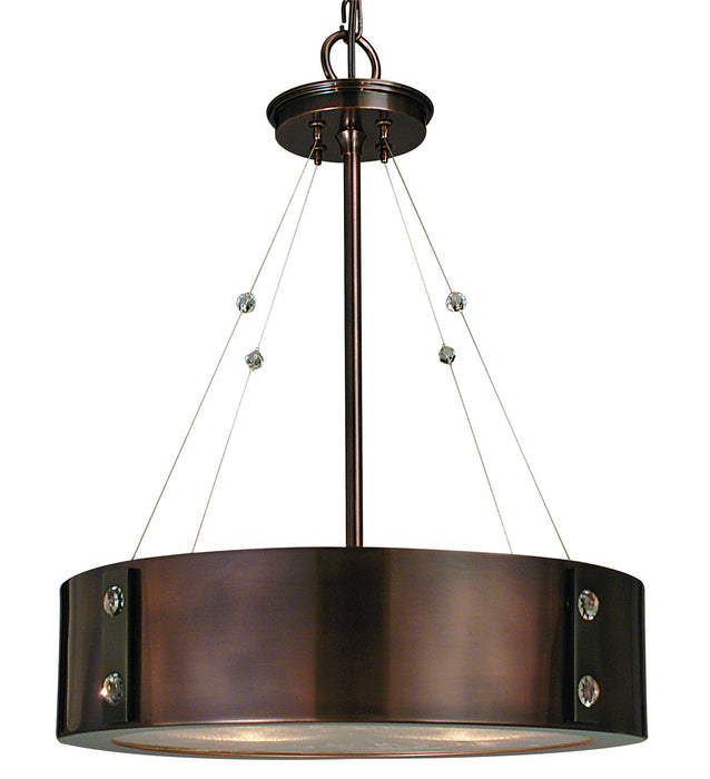 Framburg - 5392 RB/EB - Four Light Chandelier - Oracle - Roman Bronze with Ebony Accents