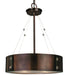 Framburg - 5392 RB/EB - Four Light Chandelier - Oracle - Roman Bronze with Ebony Accents