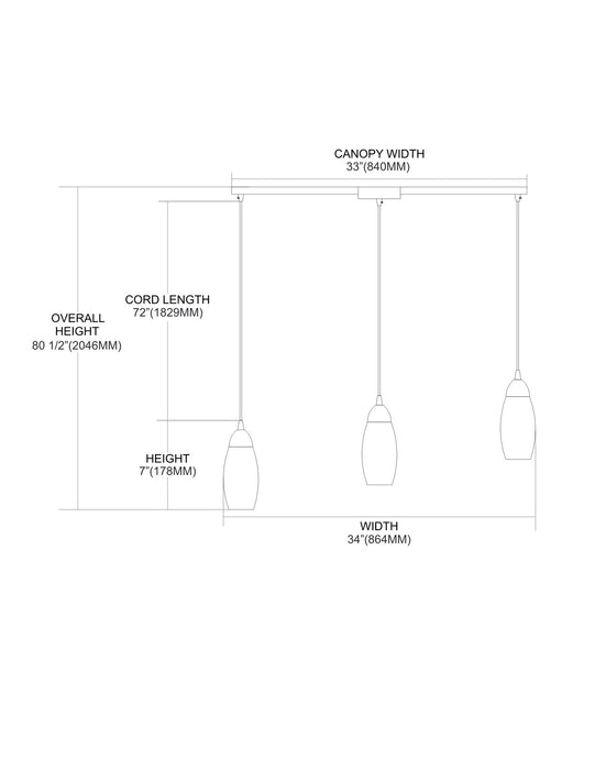 Milan Pendant-Linear/Island-ELK Home-Lighting Design Store