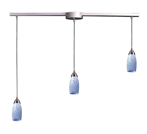 Elk Lighting - 110-3L-SW - Three Light Pendant - Milan - Satin Nickel