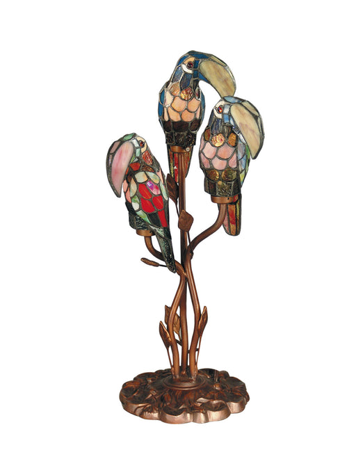 Dale Tiffany - TA60179 - Three Light Table Lamp - Port Douglas - Copper Bronze