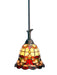 Dale Tiffany - TH70101 - One Light Mini Pendant - Floral Geometric - Mica Black