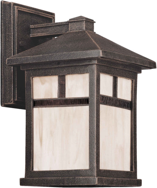 Forte - 1773-01-28DS - One Light Outdoor Wall Sconce - Family Number 282 Painted Rust - Painted Rust