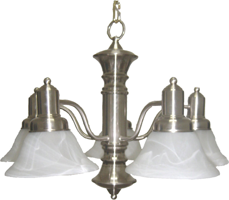 Maxim - 20325MRSN - Five Light Chandelier - Newburg - Satin Nickel