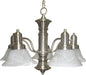 Maxim - 20325MRSN - Five Light Chandelier - Newburg - Satin Nickel