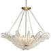 Currey and Company - 9000 - Four Light Chandelier - Quantum - Silver Leaf