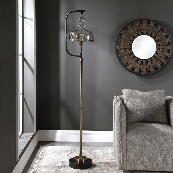 Elieser Floor Lamp-Lamps-Uttermost-Lighting Design Store