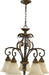 Quorum - 6457-5-44 - Five Light Chandelier - Rio Salado - Toasted Sienna With Mystic Silver