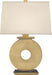 Robert Abbey - 125 - One Light Table Lamp - Tic-Tac-Toe - Natural Brass